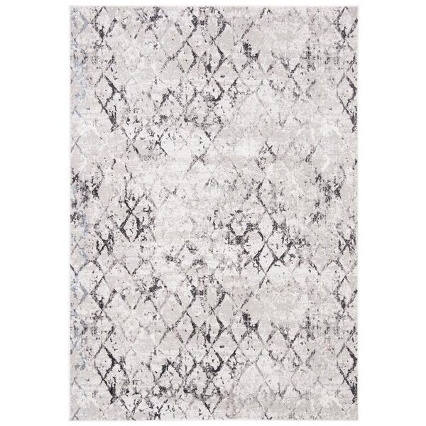 Safavieh 4 x 6 ft. Amelia Rectangle Power Loomed Area RugGrey & Light Grey ALA783F-4 - main